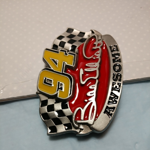 🆕💥NWOT Bill Elliott Awesome Pewter Belt Buckle Dated 1997 - Picture 6 of 10